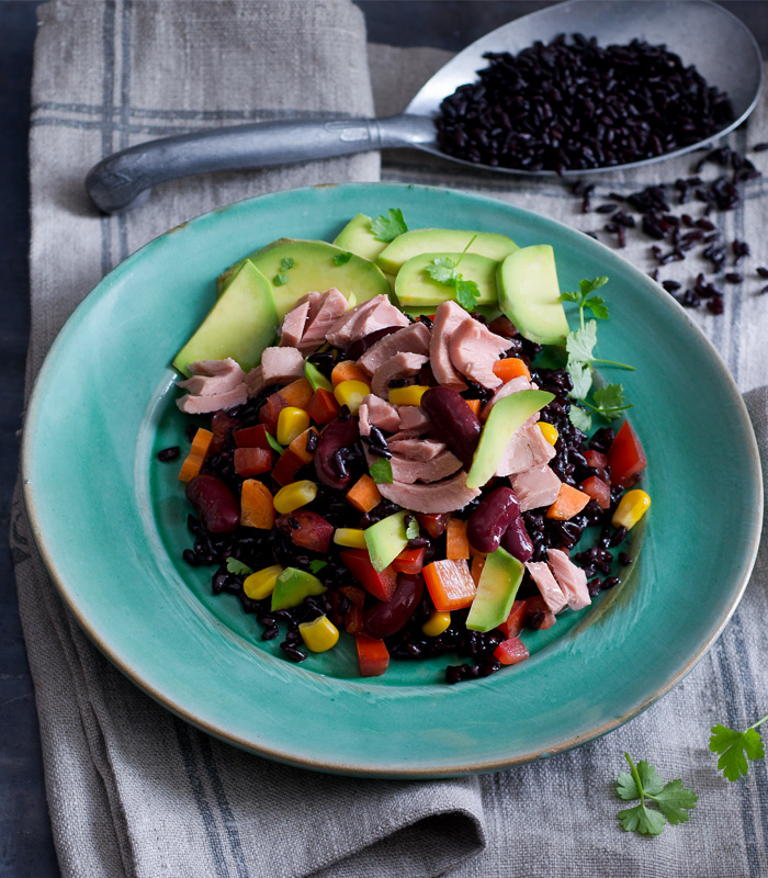Wild Rice with Avocado Mexican Style