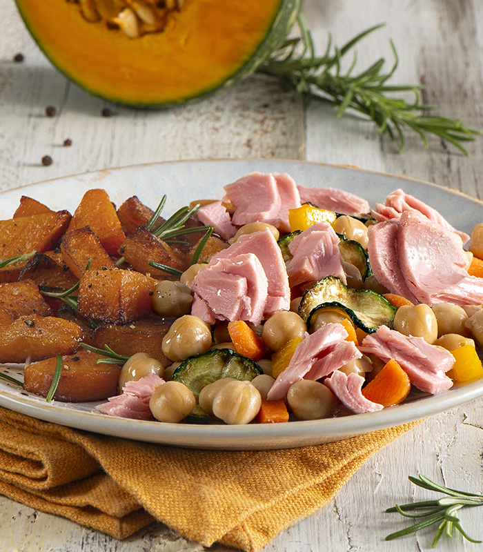 Sauteed pumpkin with Chickpeas Insalatissime